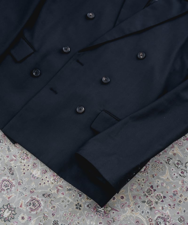 TWILL DOUBLE BREASTED JACKET | CTHY