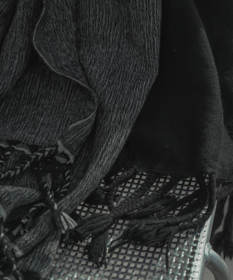 CTHY】YAK WOOL FRINGE STOLE【サンプル】