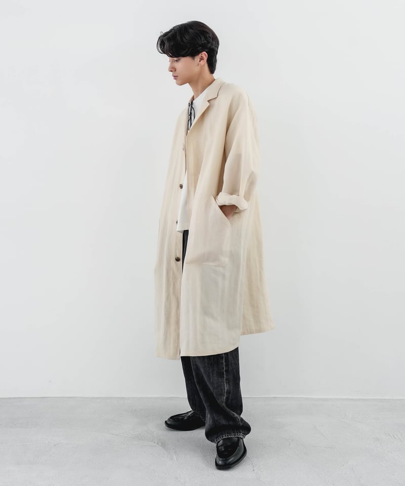美品 CTHY FRENCH ATELIER COAT アトリエコート TENCEL WOOL ATELIER COAT | CTHY