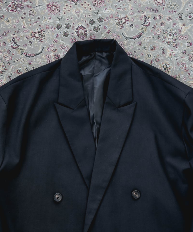 TWILL DOUBLE BREASTED JACKET | CTHY