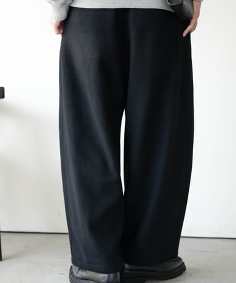 LUXURY MATERIAL WIDE CURVE TROUSERS by Super140 LUXURY MATERIAL WIDE CURVE TROUSERS by Super140