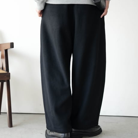LUXURY MATERIAL WIDE CURVE TROUSERS by Super140