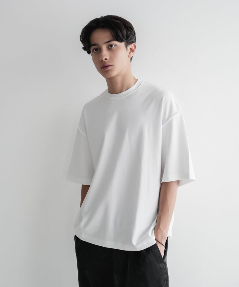 LUXURY MATERIAL SUVIN PLATINUM H/S TEE 【LOOSE】