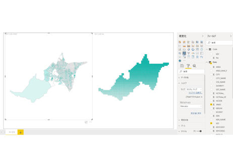 札幌市中心部：PowerBI向けH27年度国政調査(町丁・字)TopoJSON