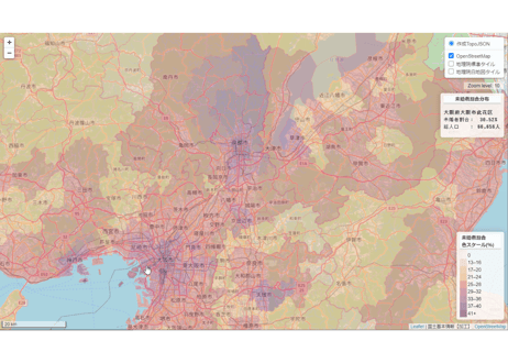 近畿地方：PowerBI&ローカルHTML向けH31年行政区域TopoJSON