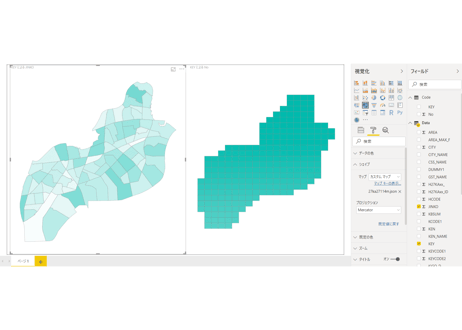 大阪府第5区：PowerBI向けH27年度国政調査(町丁・字)TopoJSON