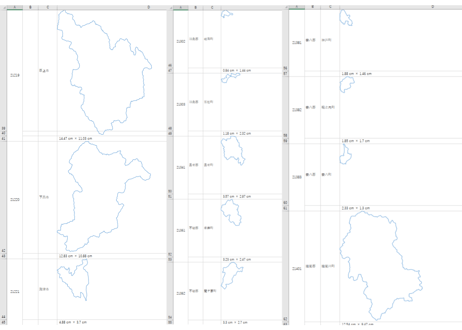 岐阜県：H31年行政区域地図のオートシェープ図形