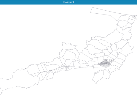 北海道北見市：PowerBI向けH27年度国政調査(町丁・字)TopoJSON