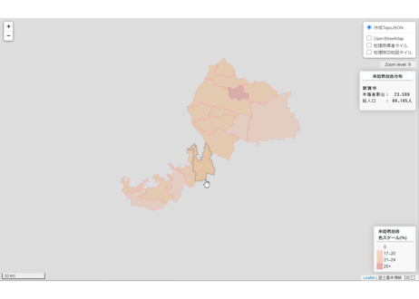 福井県：PowerBI&ローカルHTML向けH31年行政区域TopoJSON