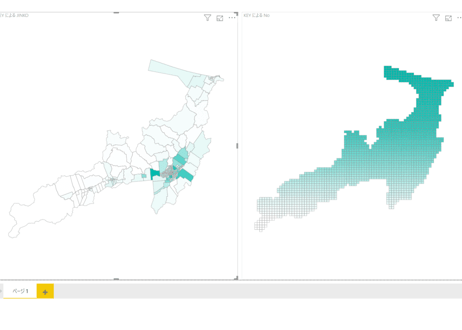 北海道北見市：PowerBI向けH27年度国政調査(町丁・字)TopoJSON