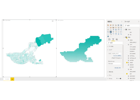 名古屋市北部：PowerBI向けH27年度国政調査(町丁・字)TopoJSON