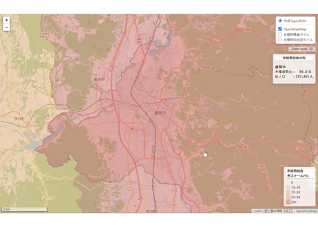岩手県：PowerBI&ローカルHTML向けH31年行政区域TopoJSON