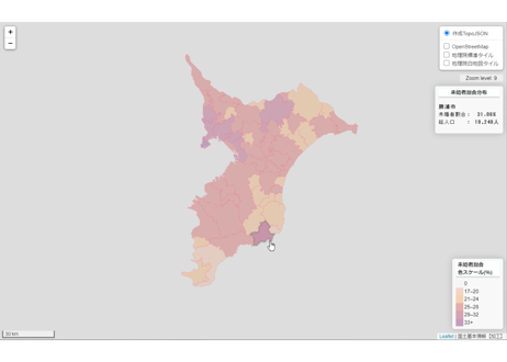 千葉県：PowerBI&ローカルHTML向けH31年行政区域TopoJSON
