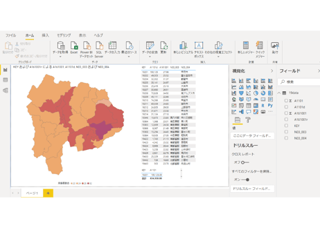 山梨県：PowerBI&ローカルHTML向けH31年行政区域TopoJSON