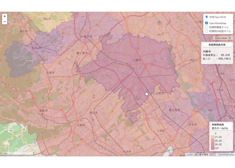 埼玉県：PowerBI&ローカルHTML向けH31年行政区域TopoJSON