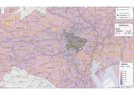 東京都：PowerBI&ローカルHTML向けH31年行政区域TopoJSON