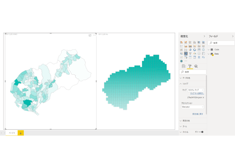 広島市東部：PowerBI向けH27年度国政調査(町丁・字)TopoJSON