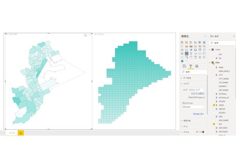 横浜市第1区：PowerBI向けH27年度国政調査(町丁・字)TopoJSON