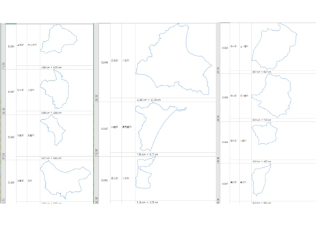 北海道XI系：H31年行政区域地図のオートシェープ図形