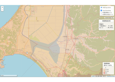 秋田県：PowerBI&ローカルHTML向けH31年行政区域TopoJSON