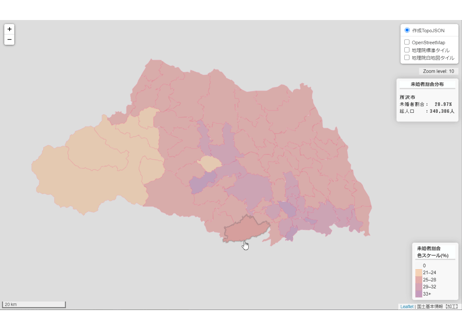 埼玉県：PowerBI&ローカルHTML向けH31年行政区域TopoJSON