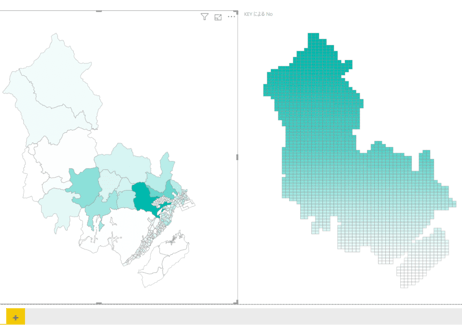 広島県廿日市市：PowerBI向けH27年度国政調査(町丁・字)TopoJSON