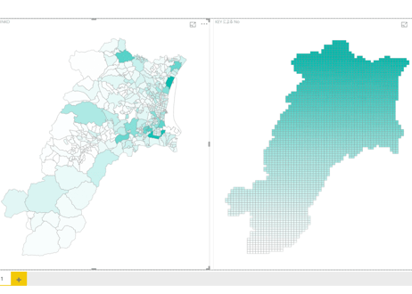 三重県津市：PowerBI向けH27年度国政調査(町丁・字)TopoJSON