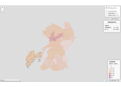 熊本県：PowerBI&ローカルHTML向けH31年行政区域TopoJSON