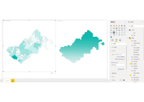千葉市北部：PowerBI向けH27年度国政調査(町丁・字)TopoJSON