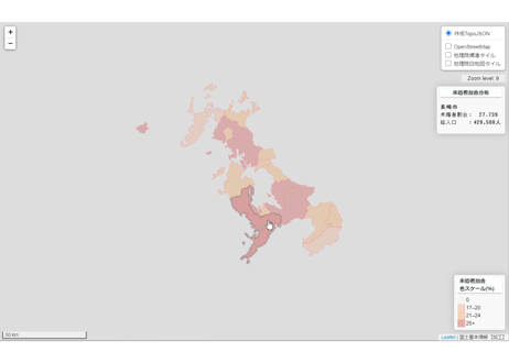 長崎県：PowerBI&ローカルHTML向けH31年行政区域TopoJSON