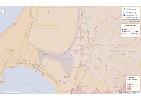 秋田県：PowerBI&ローカルHTML向けH31年行政区域TopoJSON