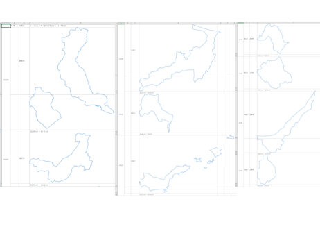 北海道XIII系：H31年行政区域地図のオートシェープ図形