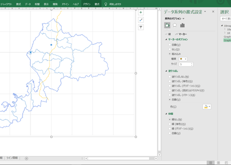 福井県：H31年行政区域地図のオートシェープ図形