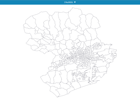 高知県高知市：PowerBI向けH27年度国政調査(町丁・字)TopoJSON