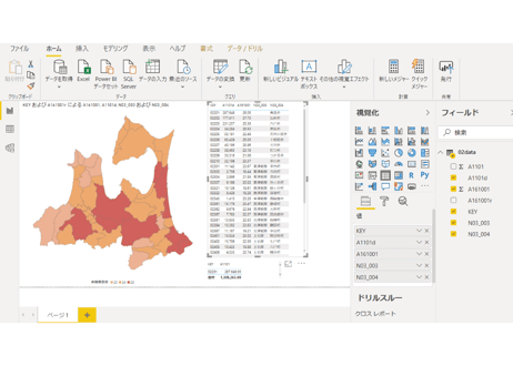 青森県：PowerBI&ローカルHTML向けH31年行政区域TopoJSON