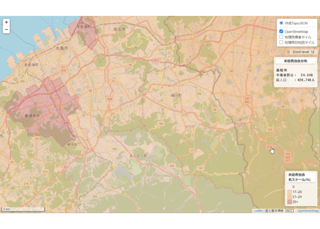 香川県：PowerBI&ローカルHTML向けH31年行政区域TopoJSON