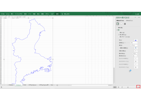 三重県：H31年行政区域地図のオートシェープ図形