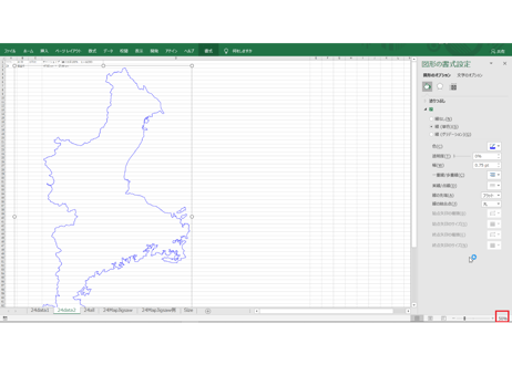 三重県：H31年行政区域地図のオートシェープ図形