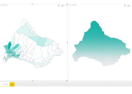 北海道函館市：PowerBI向けH27年度国政調査(町丁・字)TopoJSON