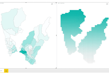 群馬県桐生市：PowerBI向けH27年度国政調査(町丁・字)TopoJSON