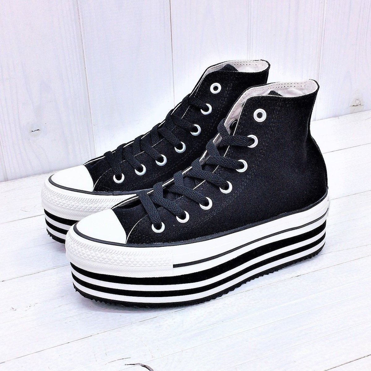 CONVERSE ALL STAR CHUNKYLINE HI ブラック | モトキノクツヤ