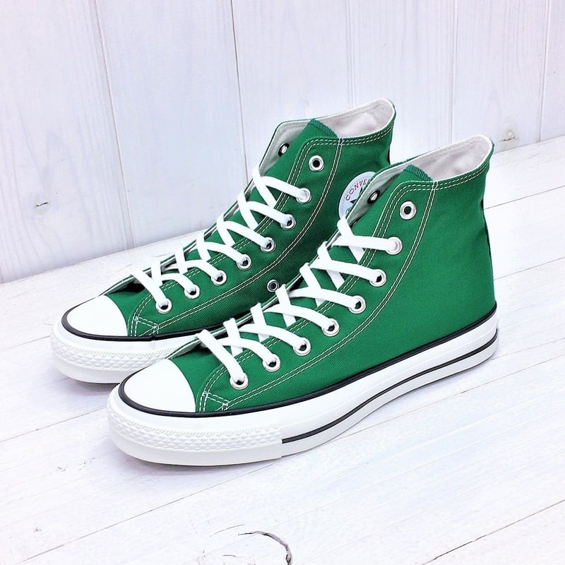 CONVERSE CANVAS ALL STAR J HI グリーン | モトキノクツヤ