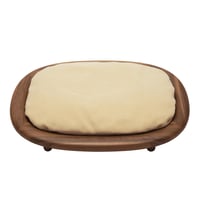 KARIMOKU CAT BED イエローベージュ＆ウォールナットナチュラル