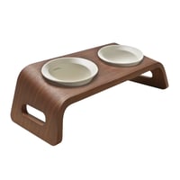 KARIMOKU CAT TABLE ホワイト＆ウォールナットナチュラル