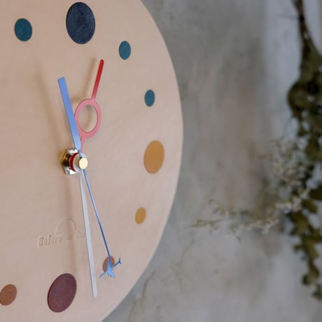 Wall clock【calmare】-M size-/ #Natural