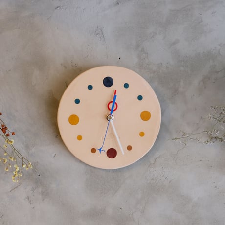 Wall clock【calmare】-M size-/ #Natural