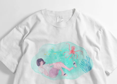 [キャンセル分再販] いとうひでみ Escape Tシャツ  [夏休みまんがTシャツまつり]