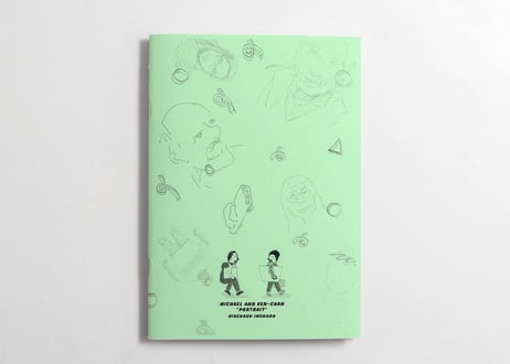 ZINE 猪原秀陽 二人は旅の途中  「似顔絵」
