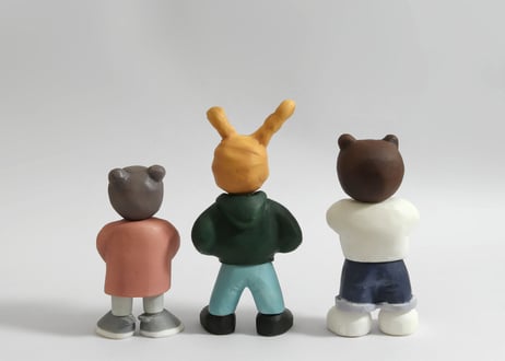 猪原秀陽 バッドアニマルズのフィギュア 3体セット