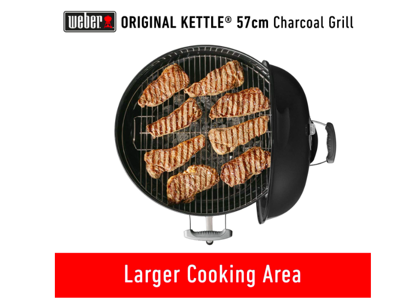 【美品】Weber オリジナルケトルプレミアム チャコールグリル温度計付き Weber オリジナルケトルプレミアム チャコールグリル温度計付き